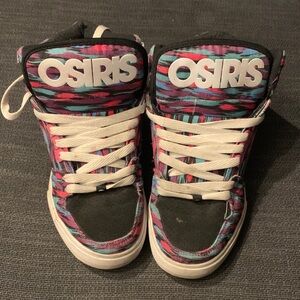 Osiris Womens Sneakers - Black, Pink, Blue